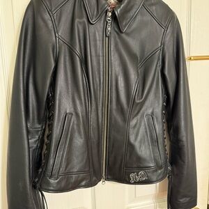 Harley-Davidson Black Leather Women's Jacket